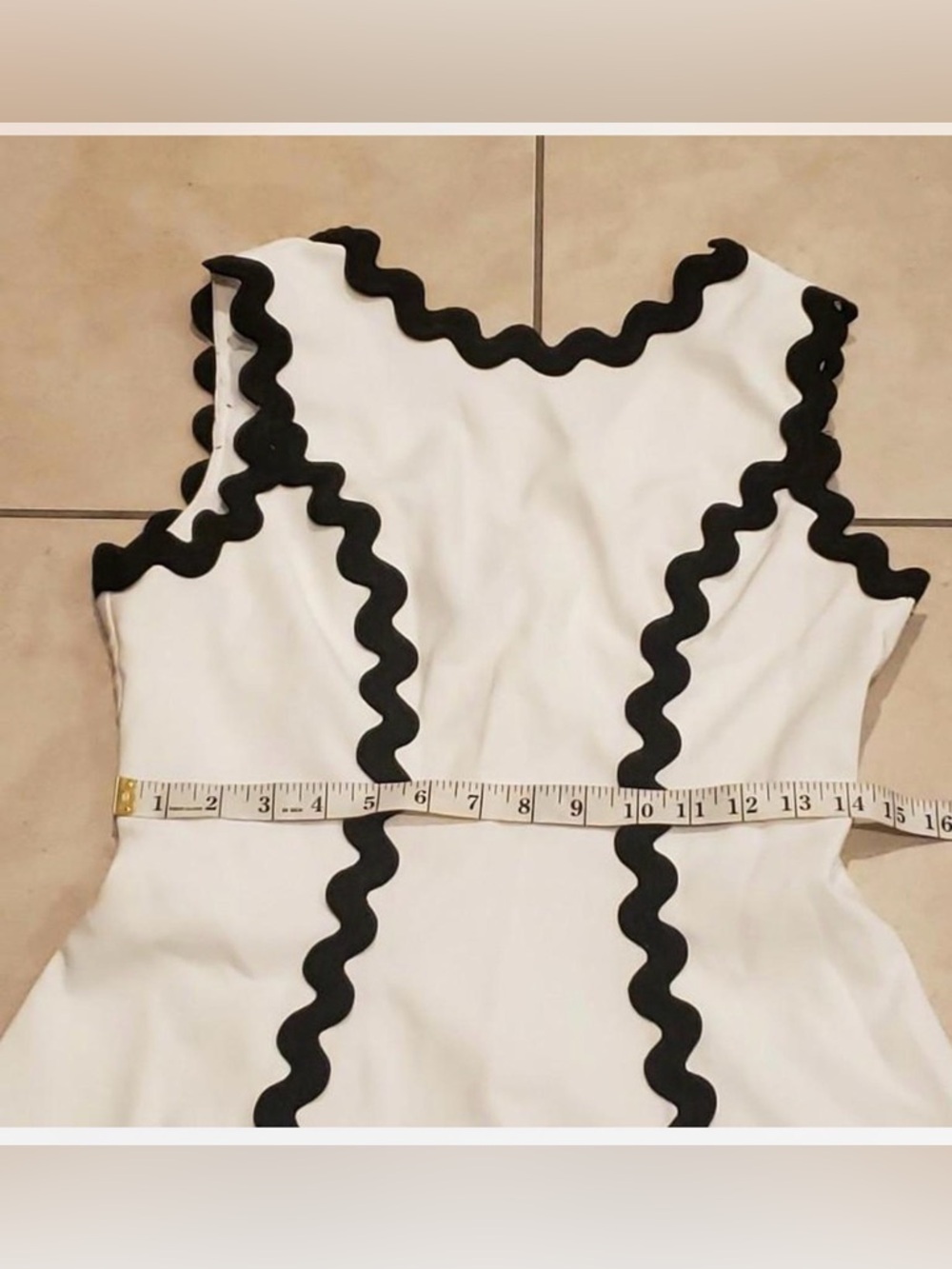Commense constrast Trim Sleeveless midi dress - Picture 6 of 8